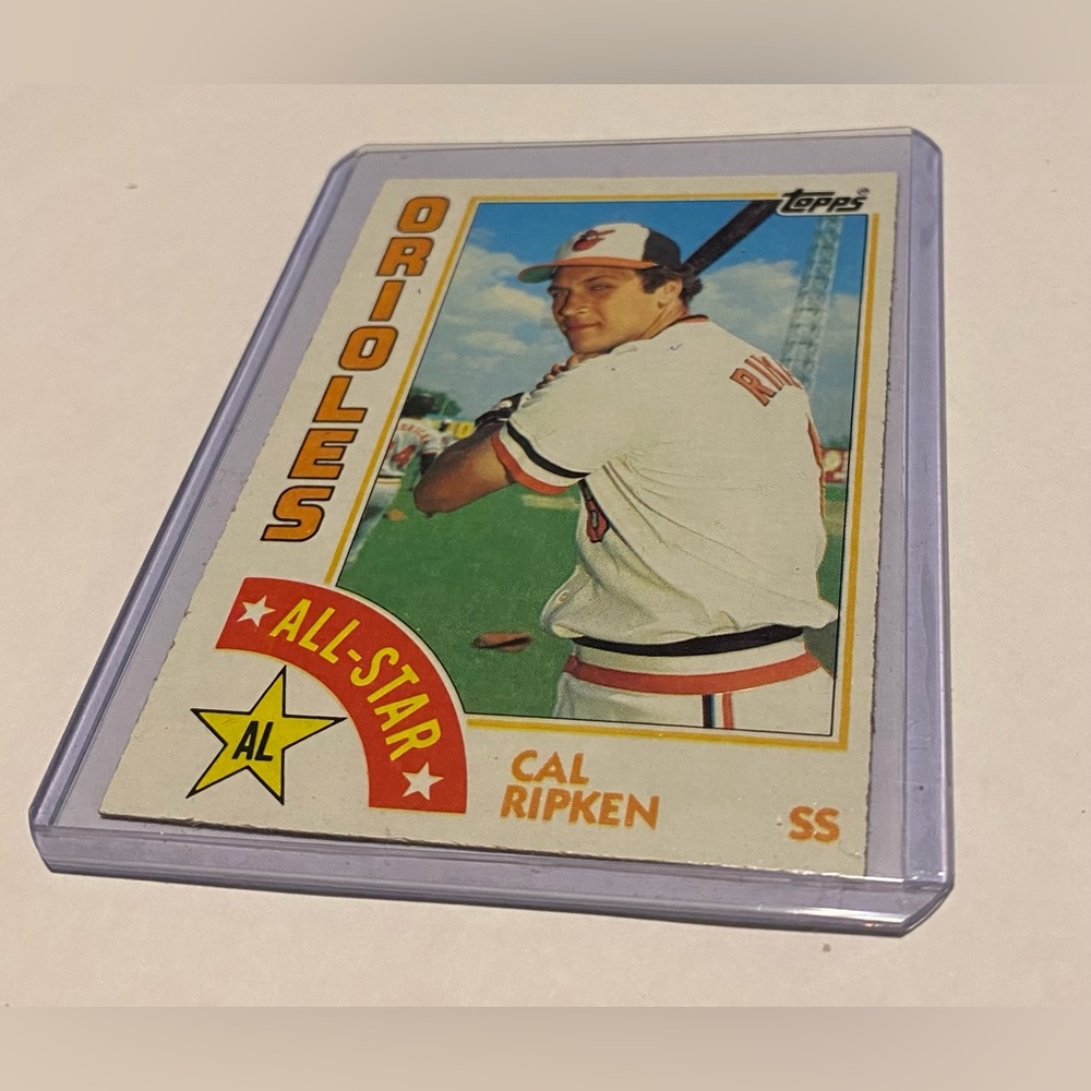 Cal Ripken 1984 Topps Baseball Card All-Star Vintage Collectible